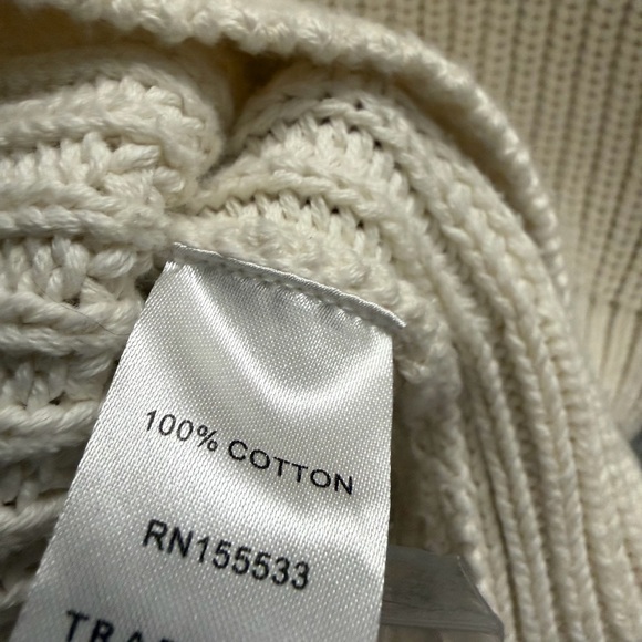 NWOT TRADLANDS Shelter Cotton Cardigan in Birch Size Small - Picture 7 of 10